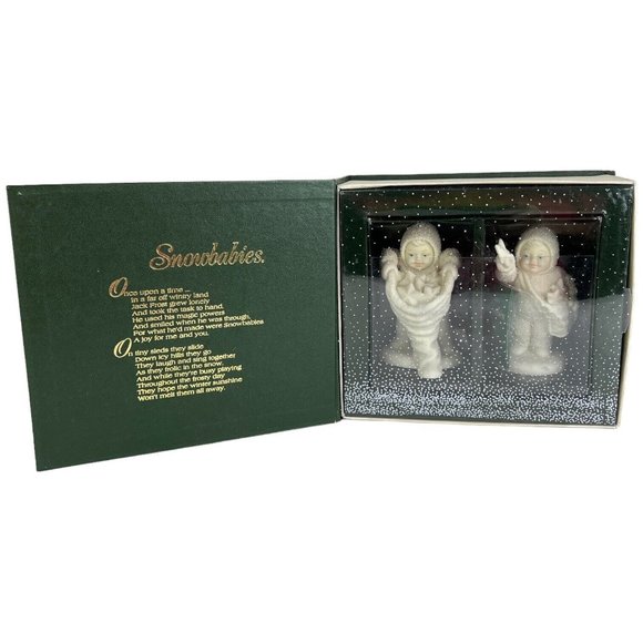 Dept 56 Winter Tales of The Snowbabies With Hug And Kisses 2 Piece Figurine Box - Picture 13 of 16